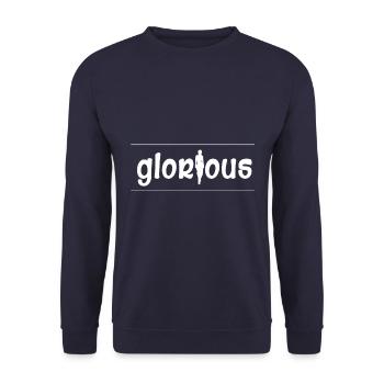 Glorious No. 6 - Unisex Sweatshirt - navy - Front - Alina (178cm) & Michal (187cm)