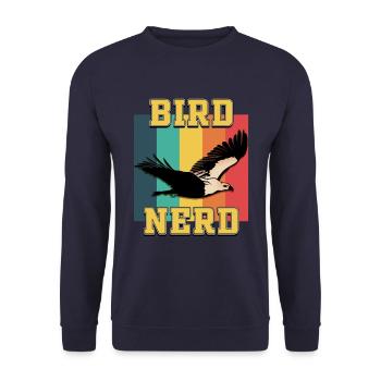 Bird NERD - Unisex Pullover - Navy - Vorne - Alina (178cm) & Michal (187cm)