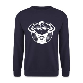 Wold hommes forts - Sweat-shirt Unisexe - marine - Devant - Alina (178cm) & Michal (187cm)