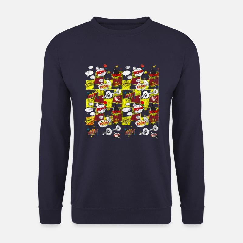 COMIC POW - Unisex Pullover - Navy