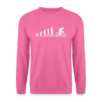Fahrrad Evolution Rennrad Affe Entwicklung - Unisex Pullover - Pink - Vorne
