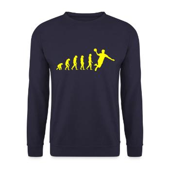 HANDBALL Evolution - Unisex Pullover - Navy - Vorne - Alina (178cm) & Michal (187cm)