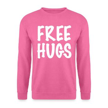 Câlins gratuits - Sweat-shirt Unisexe - rose - Devant