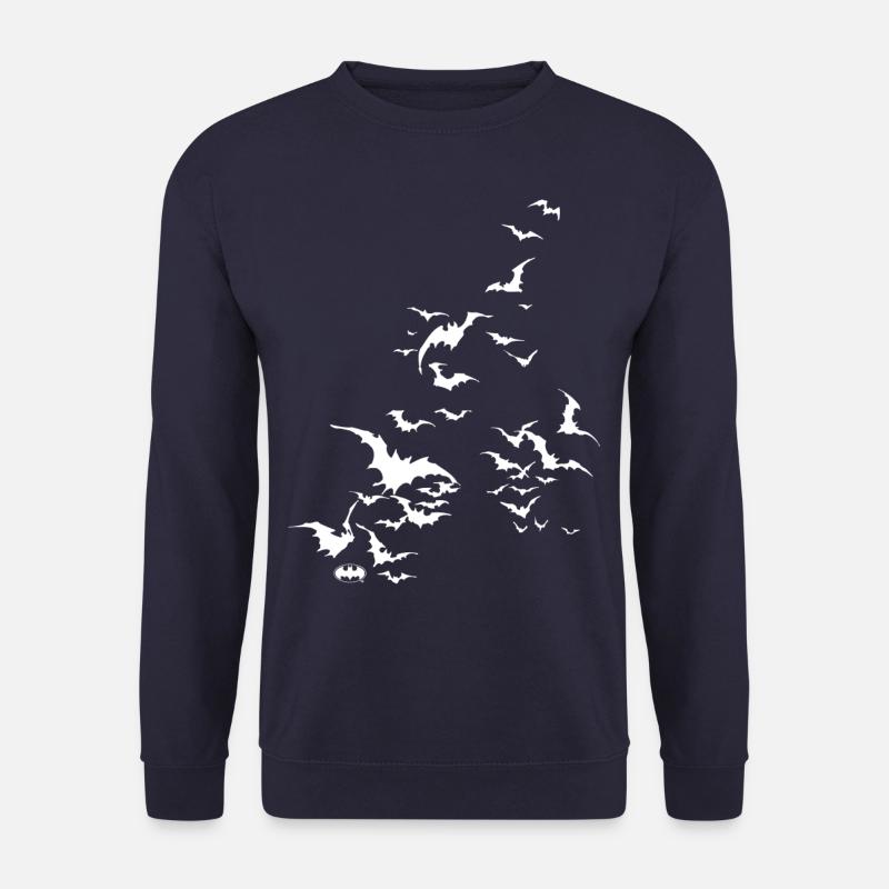 Batman Bat Swarm White - Unisex Sweatshirt - navy