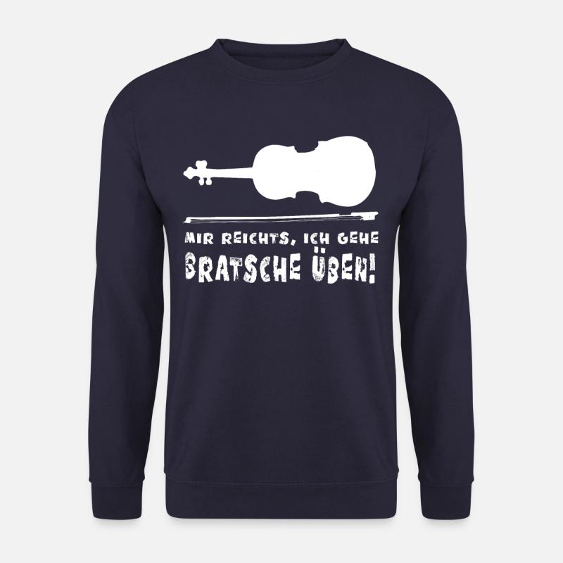 Mir reichts, ich gehe Bratsche üben! (weiss) - Unisex Pullover - Navy