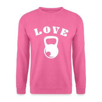 Kettlebell Love No. 10 - Unisex Pullover - Pink - Vorne