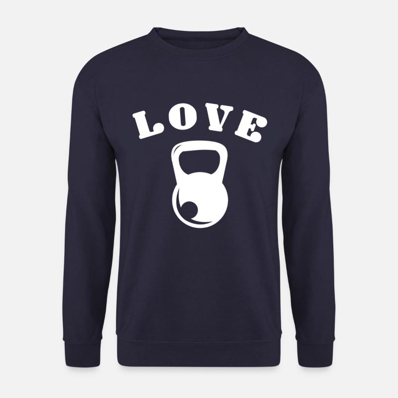 Kettlebell Love No. 10 - Unisex Pullover - Navy