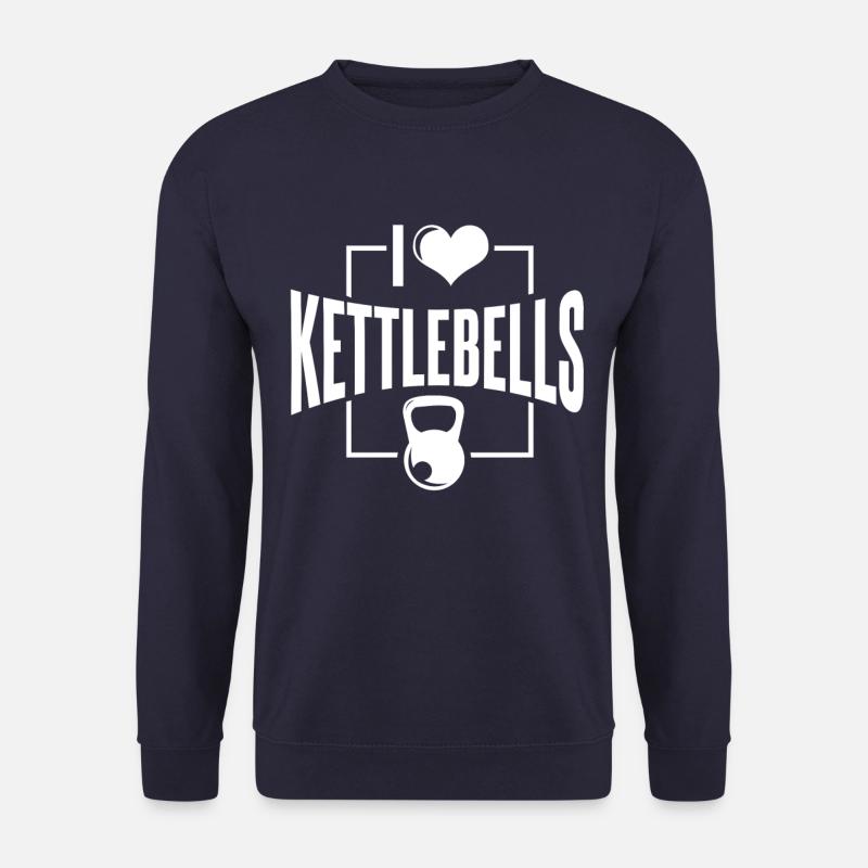 Kettlebell Love No. 8 - Unisex Pullover - Navy