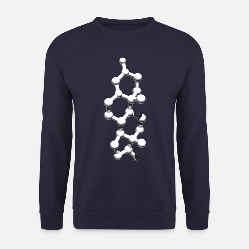 Fitness Nerd Testosteron Molekül - Unisex Pullover - Navy