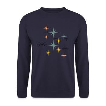Stars - Unisex Pullover - Navy - Vorne - Alina (178cm) & Michal (187cm)