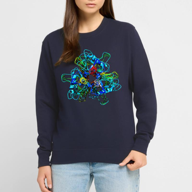 Native Tailspike Protein Molecule Bacteriophage Unisex Sweatshirt