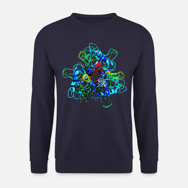 Native Tailspike Protein Molecule Bacteriophage - Unisex Sweatshirt - navy