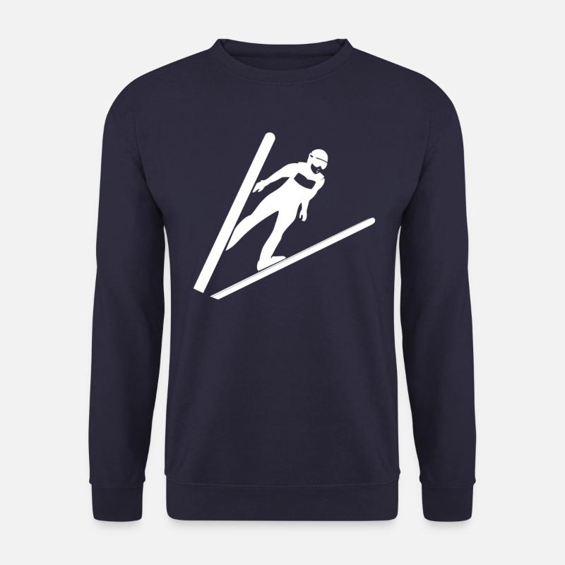 Skiflieger Skispringer Ski - Unisex Pullover - Navy