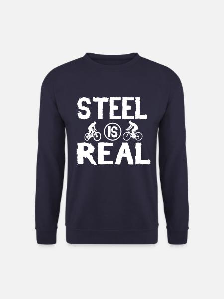 Steel Is Real No. 8 - Unisex Pullover - Navy