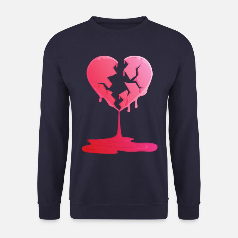 broken heart - Unisex Sweatshirt - navy