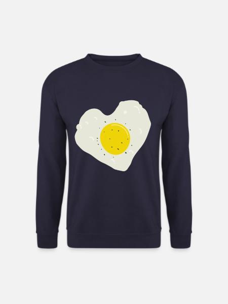 Spiegelei Herz - Unisex Pullover - Navy