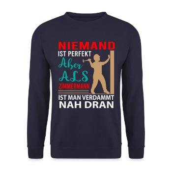 Zimmermann - Unisex Pullover - Navy - Vorne - Alina (178cm) & Michal (187cm)