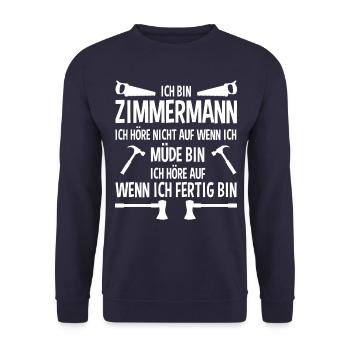 Zimmermann - Unisex Pullover - Navy - Vorne - Alina (178cm) & Michal (187cm)