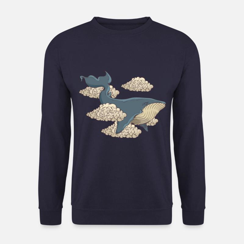 Dolphin whale fish - Unisex Sweatshirt - navy