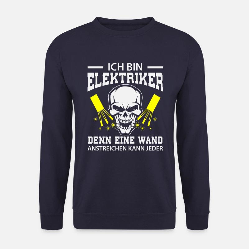 Elektriker Lustig - Unisex Pullover - Navy