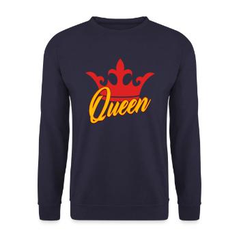 Reine de la Couronne - Sweat-shirt Unisexe - marine - Devant - Alina (178cm) & Michal (187cm)