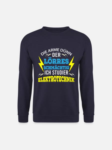 E-Technik Student Geschenk - Unisex Pullover - Navy