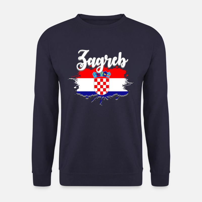 Kroatien Zagreb - Unisex Pullover - Navy