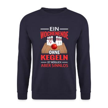Kegel Wochenende - Unisex Pullover - Navy - Vorne - Alina (178cm) & Michal (187cm)