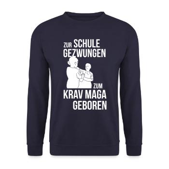 Krav Maga Kinder - Unisex Pullover - Navy - Vorne - Alina (178cm) & Michal (187cm)