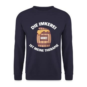 Die Imker - Unisex Pullover - Navy - Vorne - Alina (178cm) & Michal (187cm)
