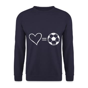Love soccer soccer - Sweat-shirt Unisexe - marine - Devant - Alina (178cm) & Michal (187cm)