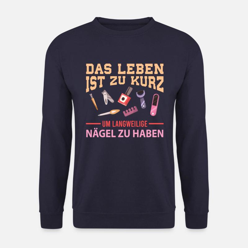 Never boring nails - Unisex Sweatshirt - navy