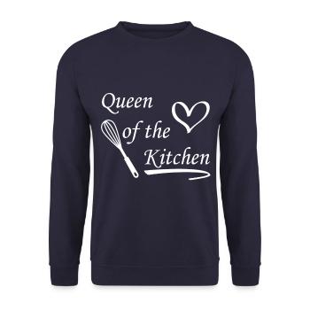 Queen of the Kitchen - Unisex Sweatshirt - navy - Front - Alina (178cm) & Michal (187cm)