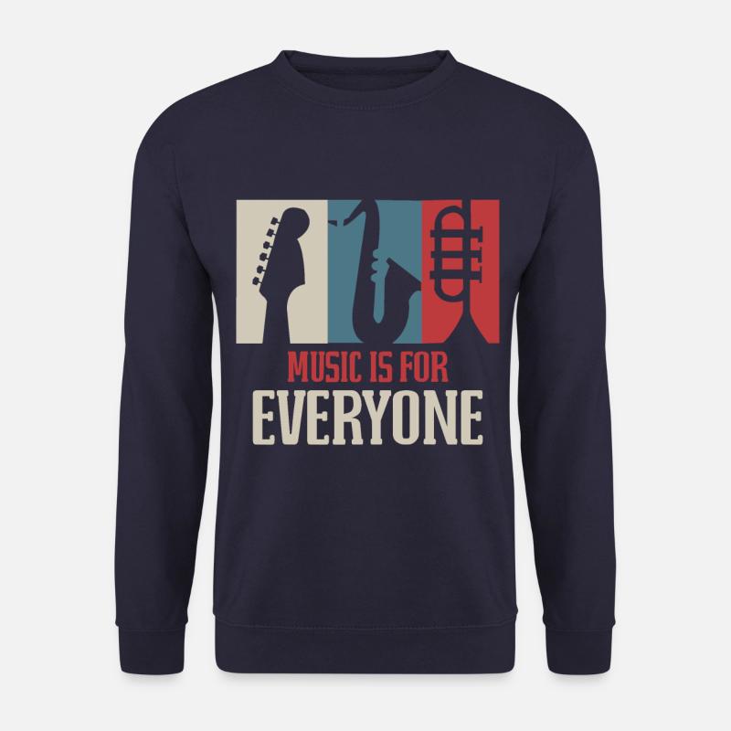 Musik Spruch - Unisex Pullover - Navy