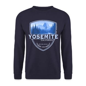 Yosemite Blue Vintage - Sweat-shirt Unisexe - marine - Devant - Alina (178cm) & Michal (187cm)