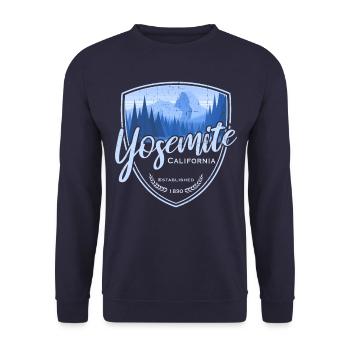 Yosemite Blue Vintage - Sweat-shirt Unisexe - marine - Devant - Alina (178cm) & Michal (187cm)