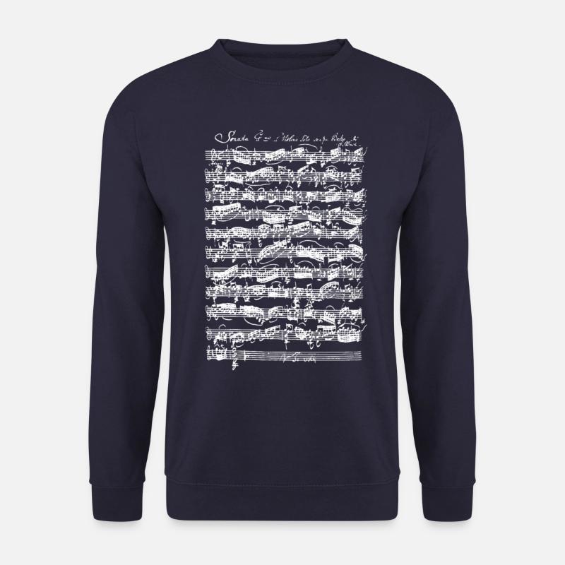 Bach Sonate Nr. 3 G-Moll Violine Adagio Musik - Unisex Pullover - Navy
