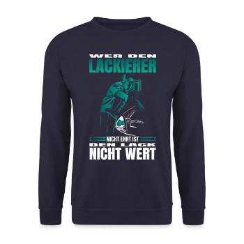 Maler und Lackierer - Unisex Pullover - Navy - Vorne - Alina (178cm) & Michal (187cm)