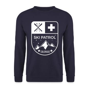 Ski Patrol Colorado - Unisex Sweatshirt - navy - Front - Alina (178cm) & Michal (187cm)