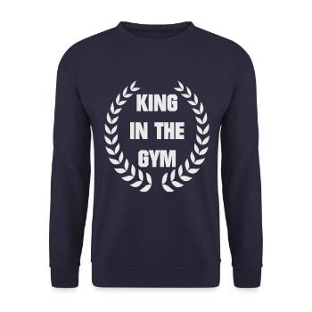 Gym gymnase proverbe - Sweat-shirt Unisexe - marine - Devant - Alina (178cm) & Michal (187cm)