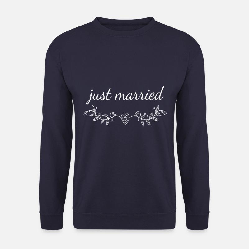 just married - Unisex Pullover - Navy