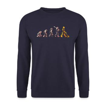 Evolution des détecteurs de métaux - Sondes et chasseurs de trésors - Sweat-shirt Unisexe - marine - Devant - Alina (178cm) & Michal (187cm)
