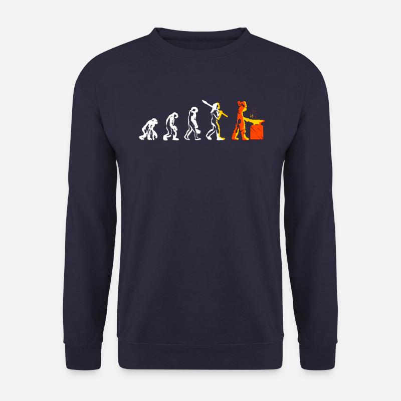 Evolution Metallbauer Beruf Schweißer Geschenk - Unisex Pullover - Navy