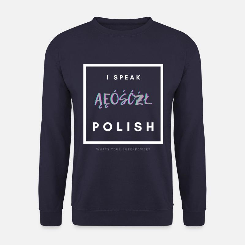 I speak polish - Unisex Sweatshirt - navy