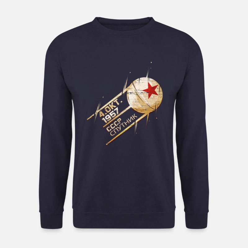Sputnik Satellit Sowjetunion Russland 1957 - Unisex Pullover - Navy