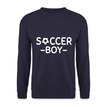 Football Garçon - Sweat-shirt Unisexe - marine - Devant - Alina (178cm) & Michal (187cm)