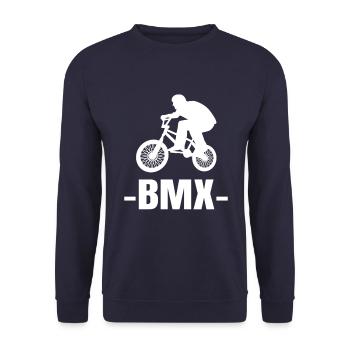 BMX - Unisex Pullover - Navy - Vorne - Alina (178cm) & Michal (187cm)