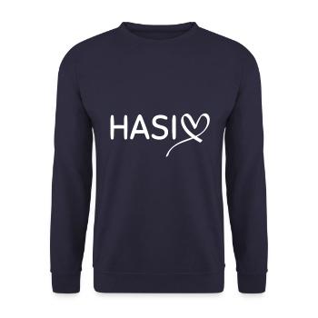 Rabbit - Unisex Sweatshirt - navy - Front - Alina (178cm) & Michal (187cm)