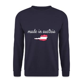 Austria - Unisex Sweatshirt - navy - Front - Alina (178cm) & Michal (187cm)