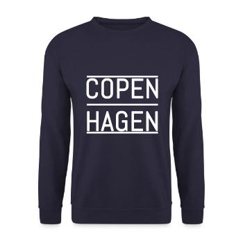 Copenhagen - Unisex Sweatshirt - navy - Front - Alina (178cm) & Michal (187cm)